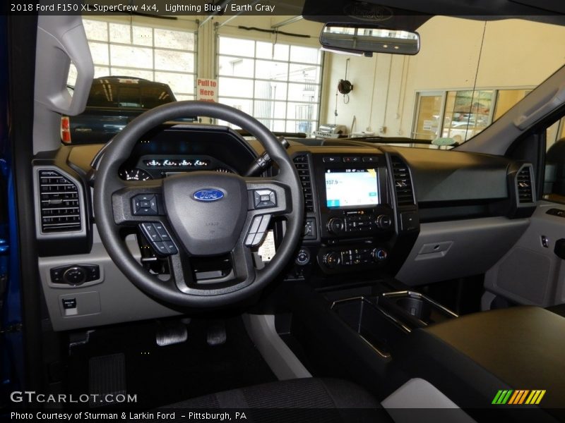 Lightning Blue / Earth Gray 2018 Ford F150 XL SuperCrew 4x4