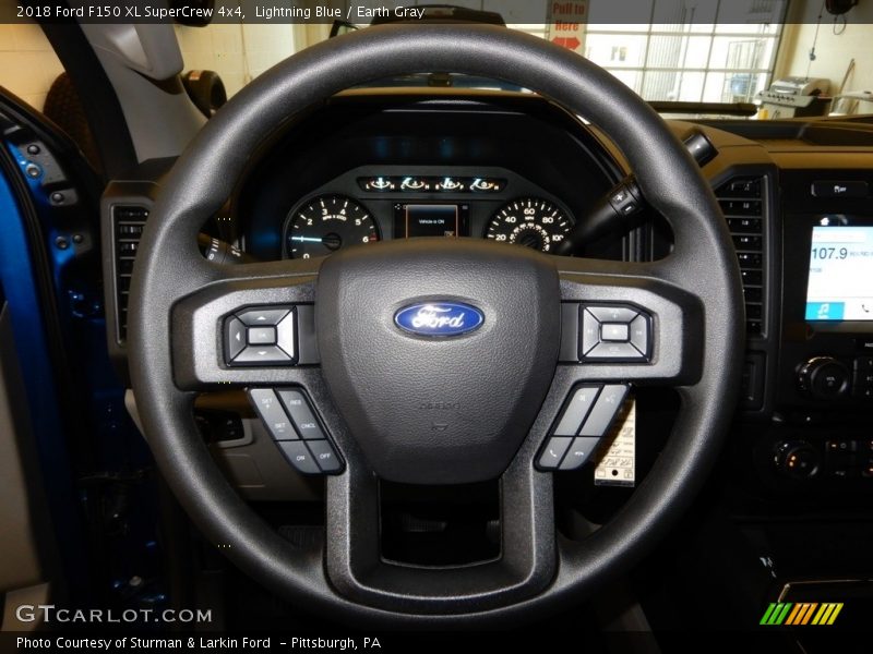 Lightning Blue / Earth Gray 2018 Ford F150 XL SuperCrew 4x4