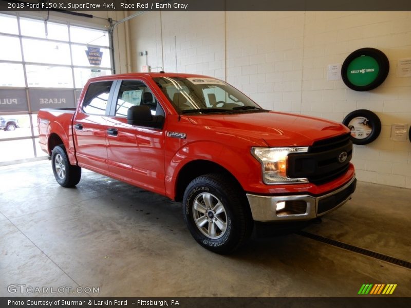 Race Red / Earth Gray 2018 Ford F150 XL SuperCrew 4x4