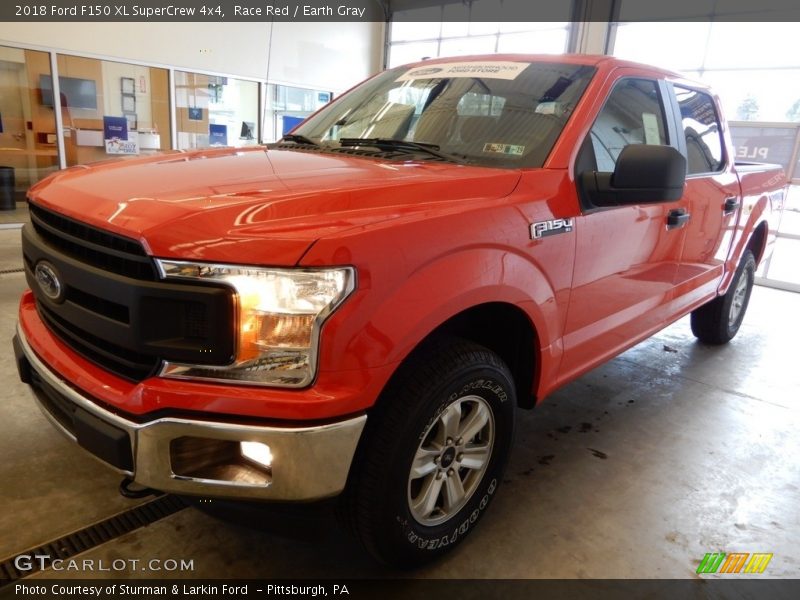 Race Red / Earth Gray 2018 Ford F150 XL SuperCrew 4x4