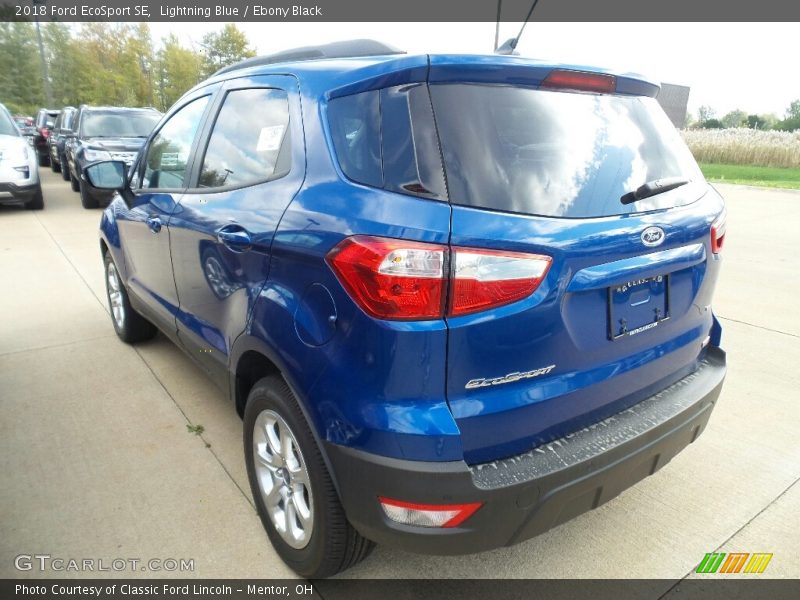 Lightning Blue / Ebony Black 2018 Ford EcoSport SE