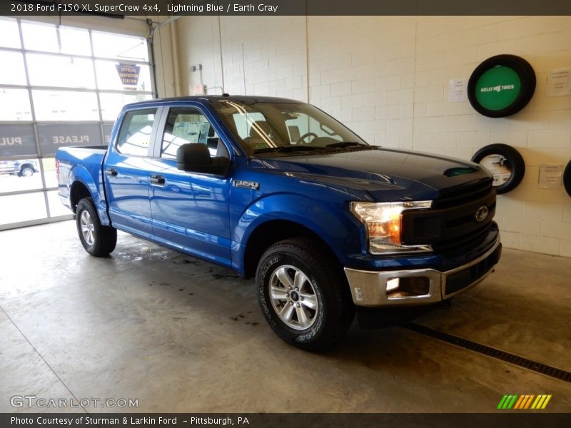 Lightning Blue / Earth Gray 2018 Ford F150 XL SuperCrew 4x4