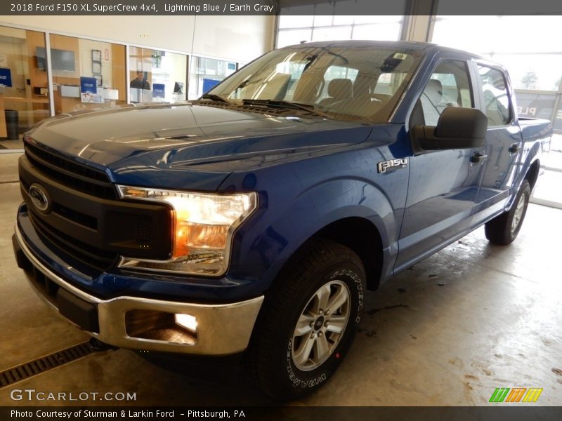 Lightning Blue / Earth Gray 2018 Ford F150 XL SuperCrew 4x4