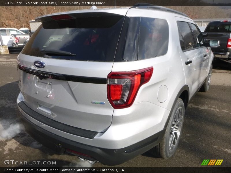 Ingot Silver / Medium Black 2019 Ford Explorer Sport 4WD