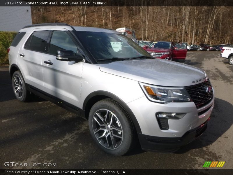 Ingot Silver / Medium Black 2019 Ford Explorer Sport 4WD
