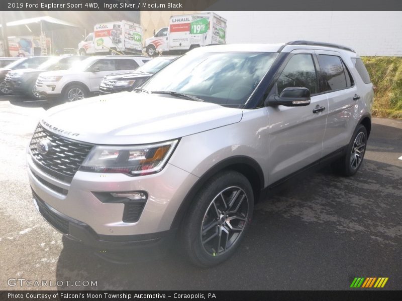 Ingot Silver / Medium Black 2019 Ford Explorer Sport 4WD