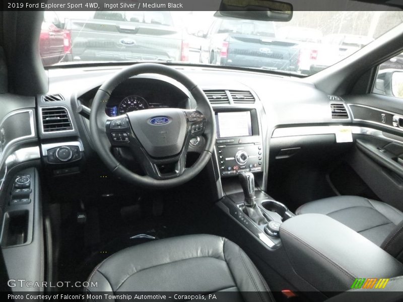 Ingot Silver / Medium Black 2019 Ford Explorer Sport 4WD