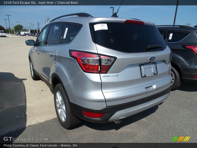Ingot Silver / Charcoal Black 2018 Ford Escape SEL