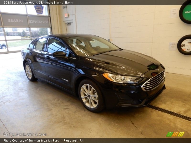 Agate Black / Ebony 2019 Ford Fusion Hybrid SE