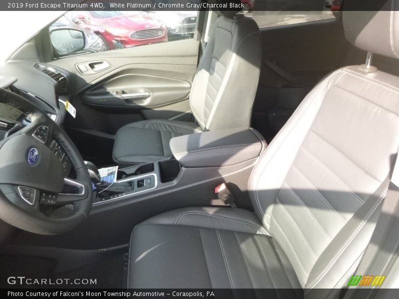 White Platinum / Chromite Gray/Charcoal Black 2019 Ford Escape Titanium 4WD