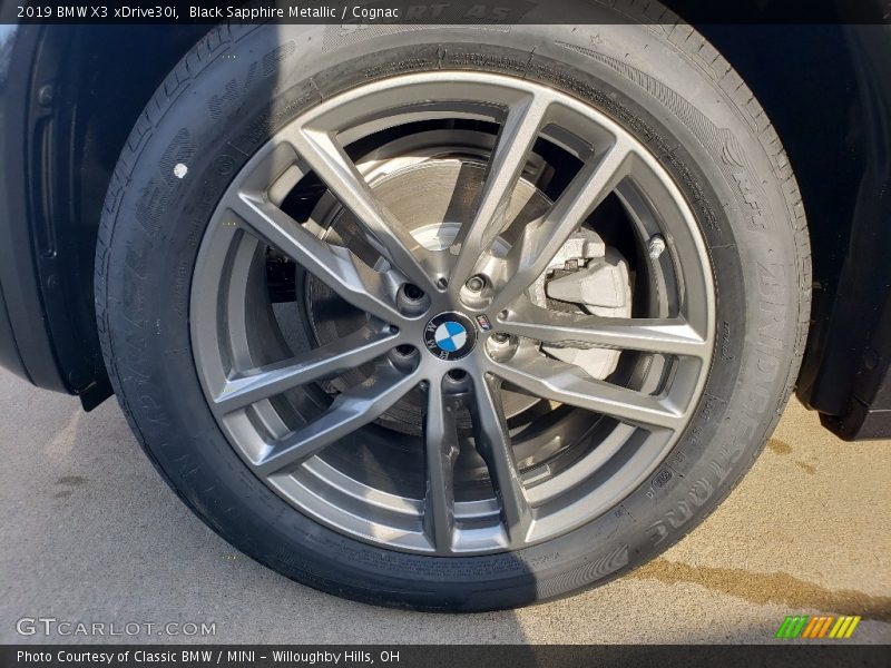 Black Sapphire Metallic / Cognac 2019 BMW X3 xDrive30i