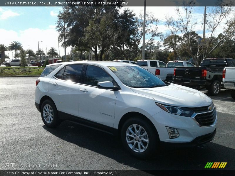 Iridescent Pearl Tricoat / Medium Ash Gray 2019 Chevrolet Equinox LT