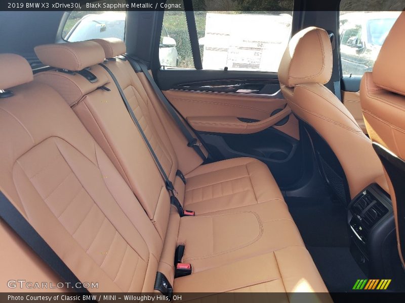 Black Sapphire Metallic / Cognac 2019 BMW X3 xDrive30i