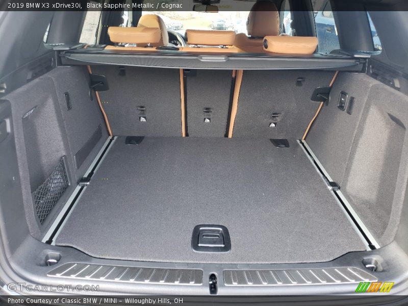 Black Sapphire Metallic / Cognac 2019 BMW X3 xDrive30i