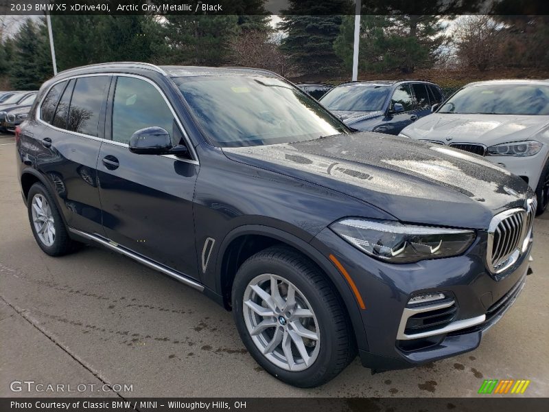 Arctic Grey Metallic / Black 2019 BMW X5 xDrive40i