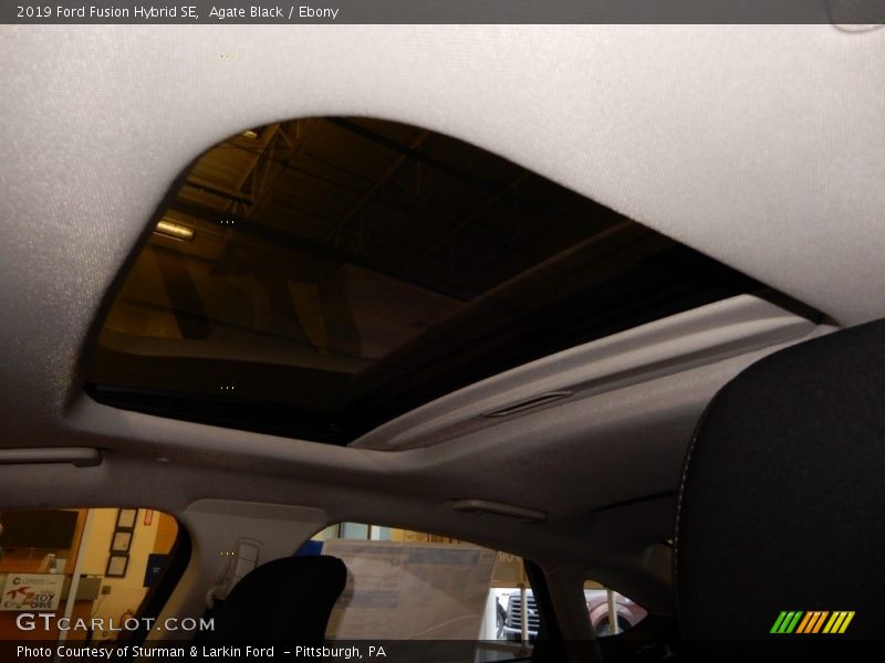 Agate Black / Ebony 2019 Ford Fusion Hybrid SE