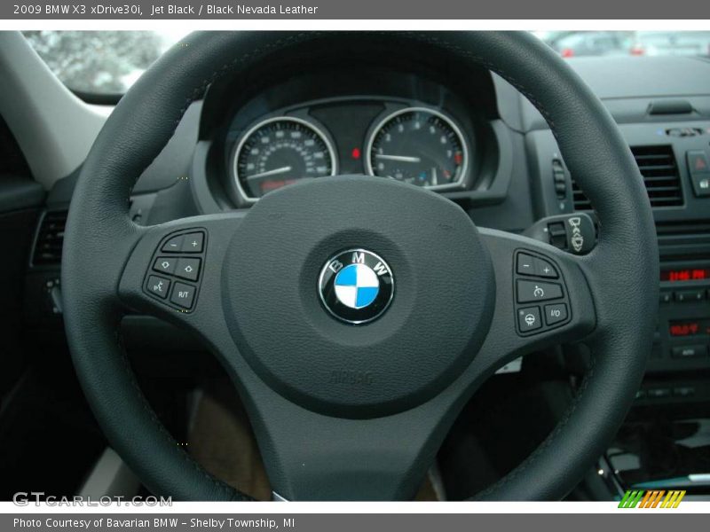 Jet Black / Black Nevada Leather 2009 BMW X3 xDrive30i