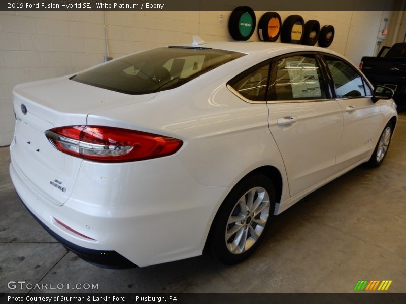 White Platinum / Ebony 2019 Ford Fusion Hybrid SE