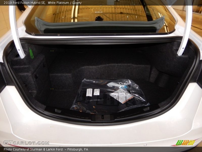 White Platinum / Ebony 2019 Ford Fusion Hybrid SE
