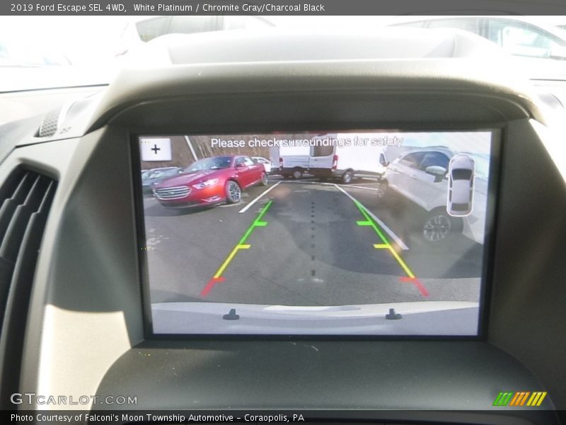 White Platinum / Chromite Gray/Charcoal Black 2019 Ford Escape SEL 4WD