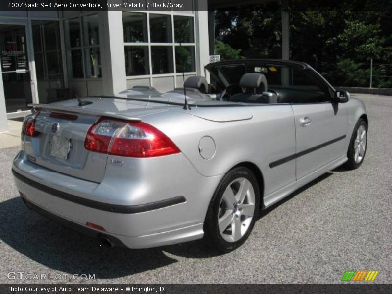 Silver Metallic / Black/Gray 2007 Saab 9-3 Aero Convertible
