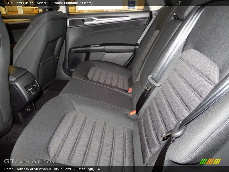 White Platinum / Ebony 2019 Ford Fusion Hybrid SE