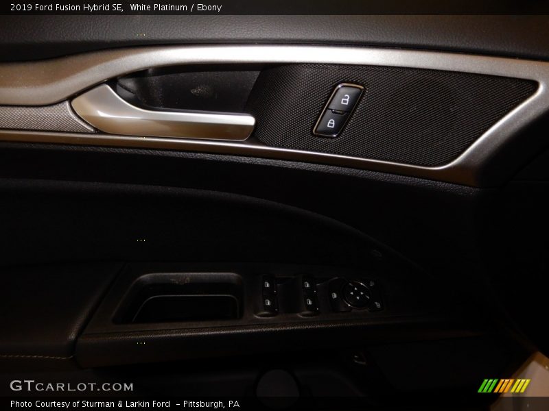 White Platinum / Ebony 2019 Ford Fusion Hybrid SE