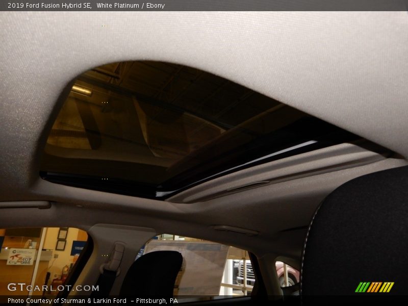 White Platinum / Ebony 2019 Ford Fusion Hybrid SE