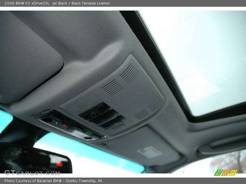 Jet Black / Black Nevada Leather 2009 BMW X3 xDrive30i