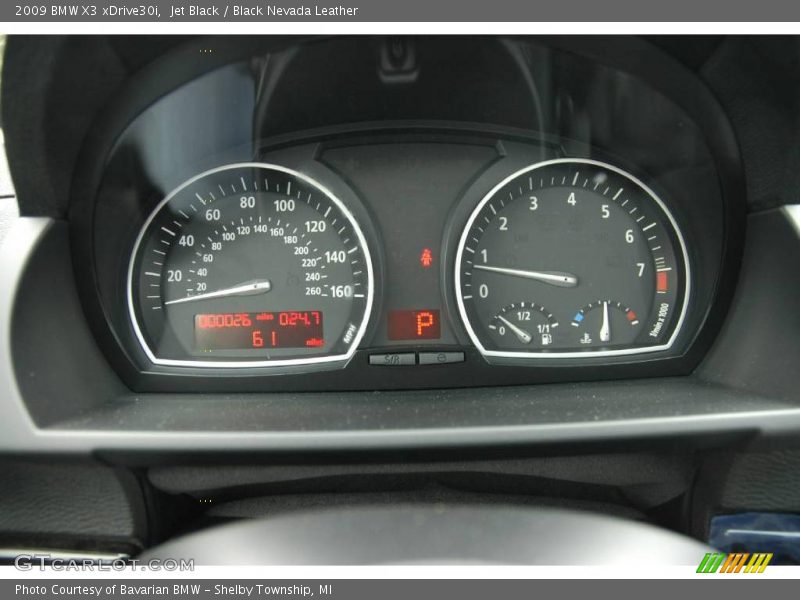 Jet Black / Black Nevada Leather 2009 BMW X3 xDrive30i