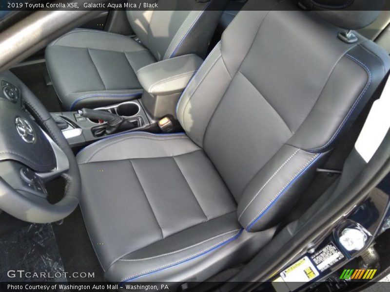 Front Seat of 2019 Corolla XSE