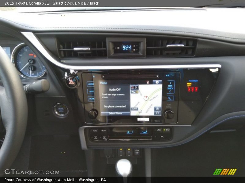 Navigation of 2019 Corolla XSE