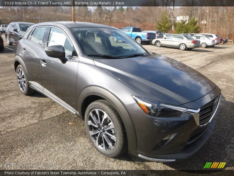 Machine Gray Metallic / Black 2019 Mazda CX-3 Grand Touring AWD