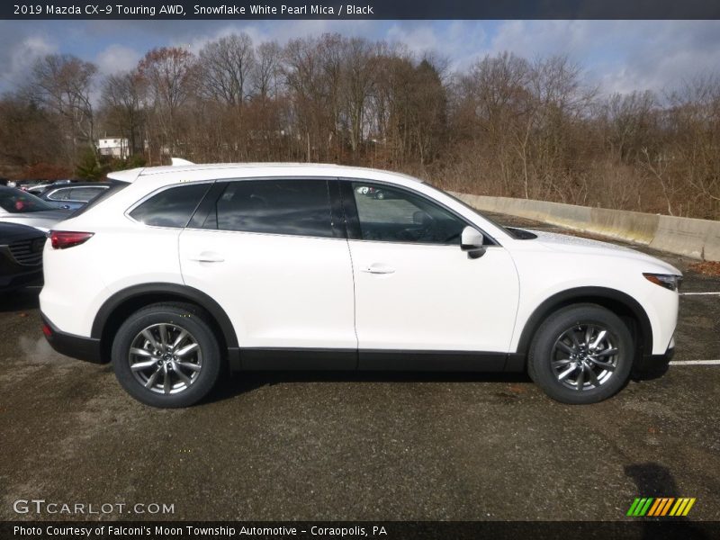 Snowflake White Pearl Mica / Black 2019 Mazda CX-9 Touring AWD
