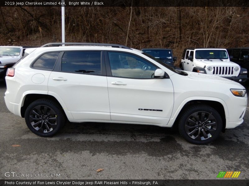 Bright White / Black 2019 Jeep Cherokee Limited 4x4