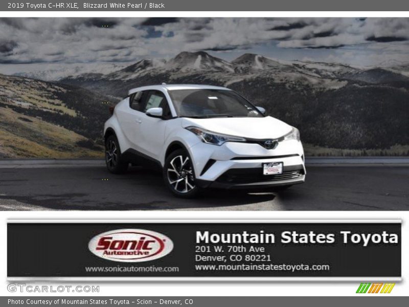 Blizzard White Pearl / Black 2019 Toyota C-HR XLE