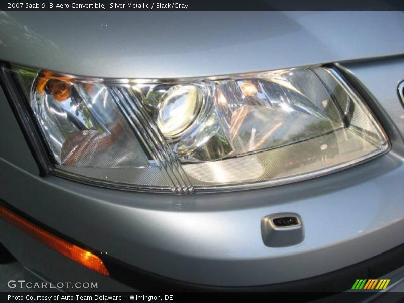 Silver Metallic / Black/Gray 2007 Saab 9-3 Aero Convertible