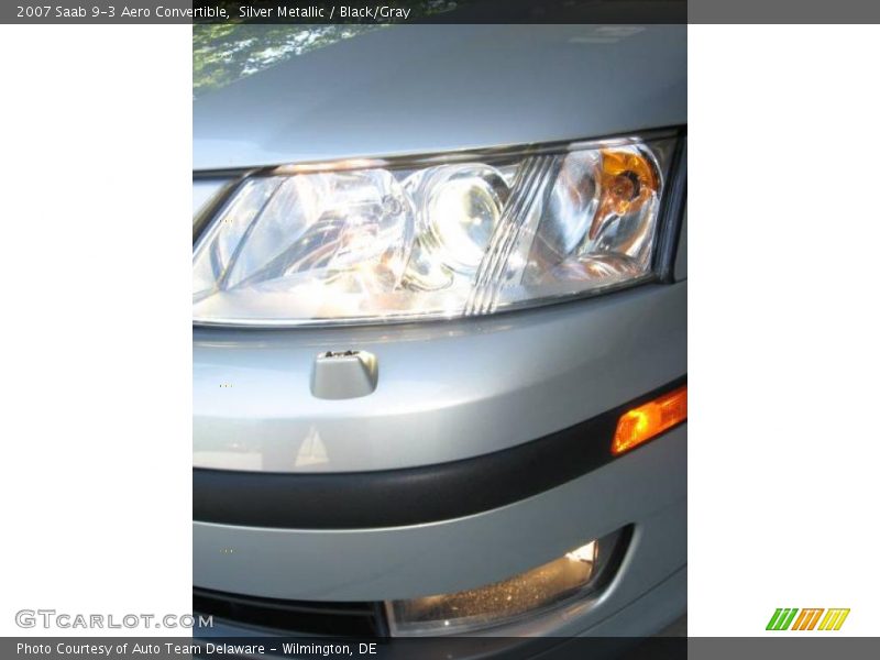 Silver Metallic / Black/Gray 2007 Saab 9-3 Aero Convertible