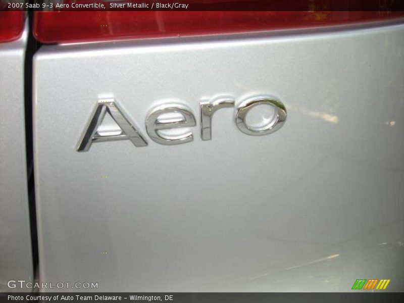 Silver Metallic / Black/Gray 2007 Saab 9-3 Aero Convertible