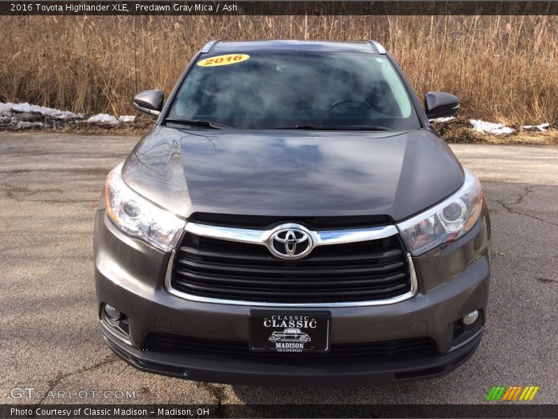 Predawn Gray Mica / Ash 2016 Toyota Highlander XLE