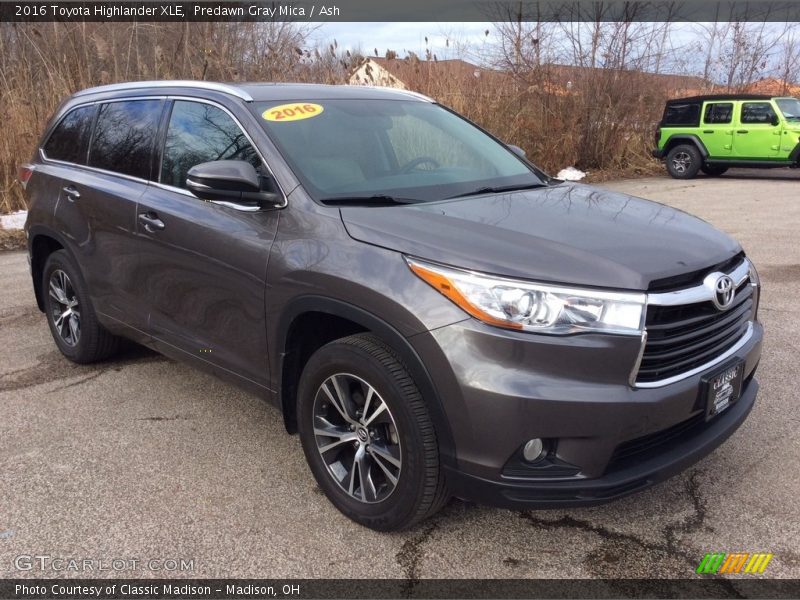Predawn Gray Mica / Ash 2016 Toyota Highlander XLE