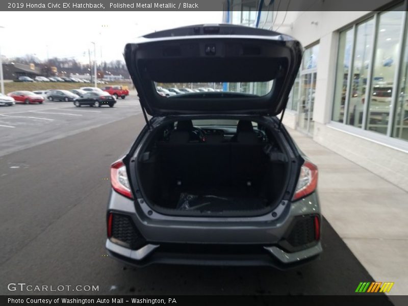 Polished Metal Metallic / Black 2019 Honda Civic EX Hatchback