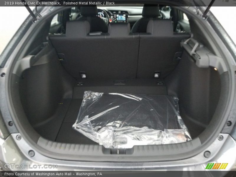 Polished Metal Metallic / Black 2019 Honda Civic EX Hatchback