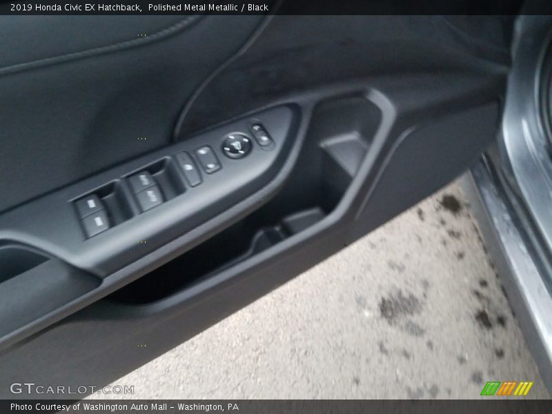 Polished Metal Metallic / Black 2019 Honda Civic EX Hatchback