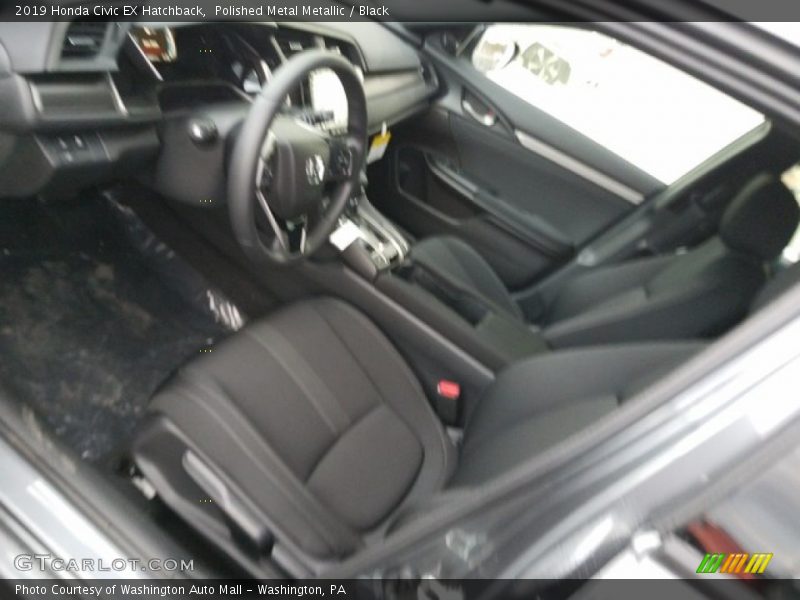 Polished Metal Metallic / Black 2019 Honda Civic EX Hatchback