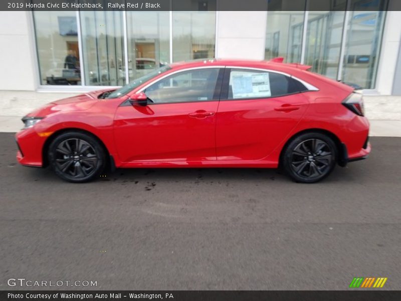 Rallye Red / Black 2019 Honda Civic EX Hatchback