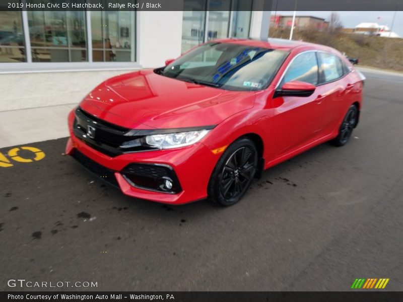 Rallye Red / Black 2019 Honda Civic EX Hatchback