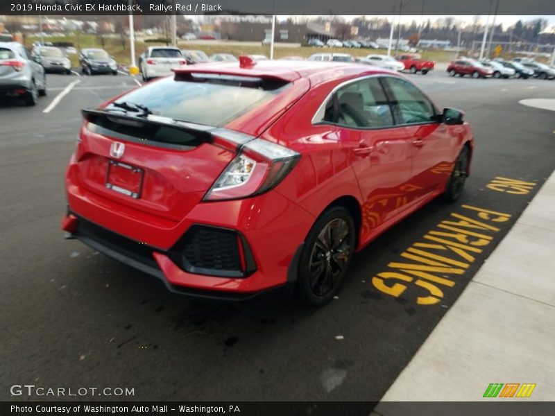 Rallye Red / Black 2019 Honda Civic EX Hatchback