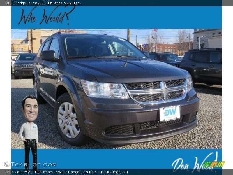 Bruiser Grey / Black 2018 Dodge Journey SE