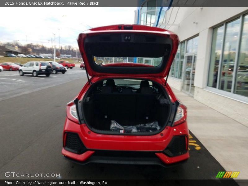 Rallye Red / Black 2019 Honda Civic EX Hatchback